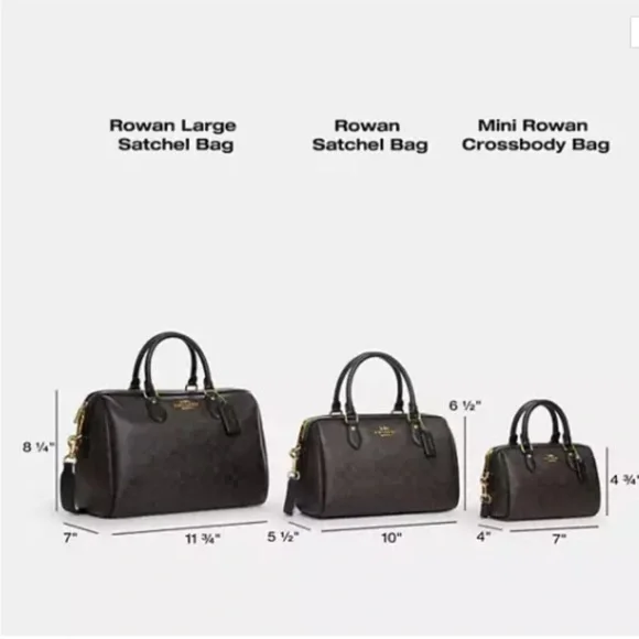 Coach Mini Rowan Crossbody Bag in cherry print. NEW WITH TAGS RETAILS AT 378 - Picture 7 of 13